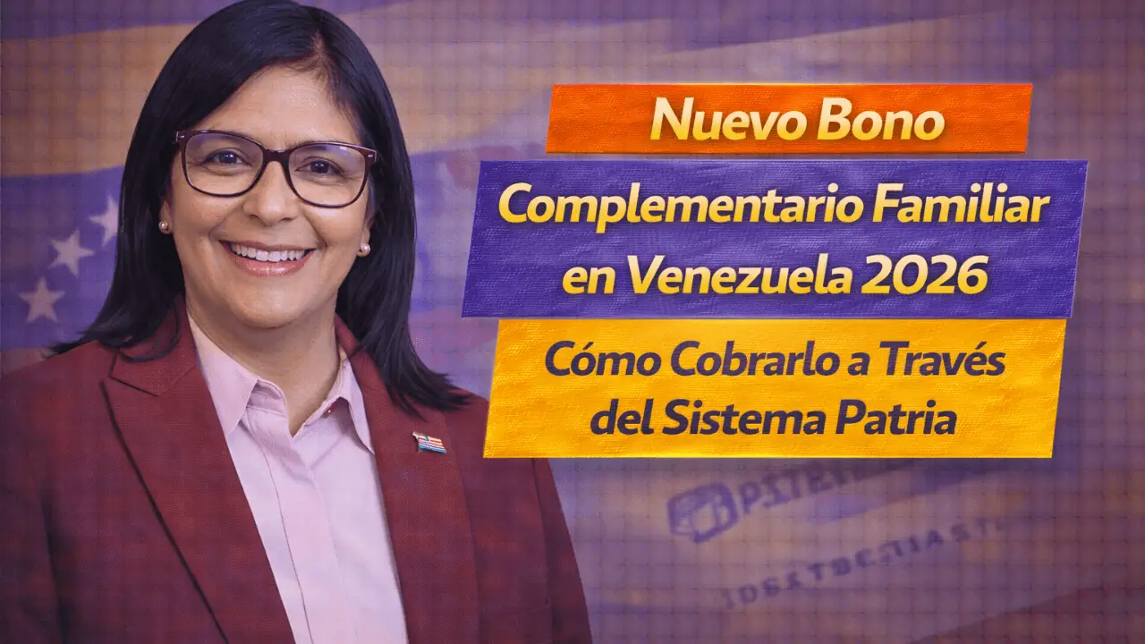 Nuevo Bono Complementario Familiar en Venezuela 2026 Cómo Cobrarlo a Través del Sistema Patria (1)